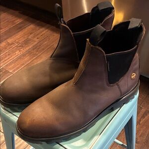 Men's Wolverine Brown Leather Work Boots